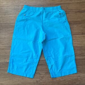 Karen Scott Robin’s Egg Blue Capri Pants, Size L